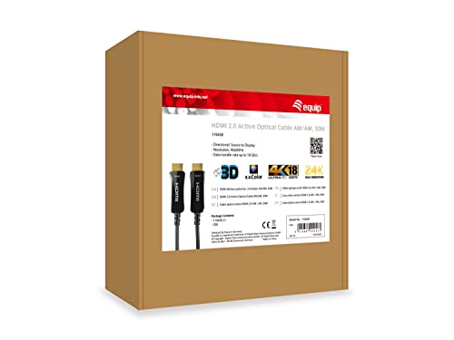 Equip, Cavo Hdmi 2.0, Ottico Attivo, 30 M, 4K-60Hz - 4