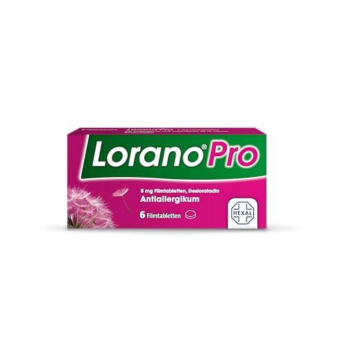 Lorano®Pro 5 mg bei Allergie – Keine Allergietablette ist stärker* | 6 St | Die Allergietabletten für alle Heuschnupfen-Symptome | Macht nicht schläfrig***