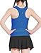 Hvididan Girls Tank Tops Sleeveless Crewneck Racerback Crop Tops Size 10-12 for Girls Kids Athletic Tank Top for Dance Yoga Gym Sparkle Blue