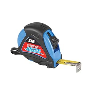 FREEMANS Gripp 5 m 19 mm Measuring Tape (Blue)