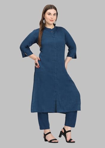 Image of SINDOORI Collar Kurta for Women Solid Colour S to 6XL Plus Size Kurta for Women