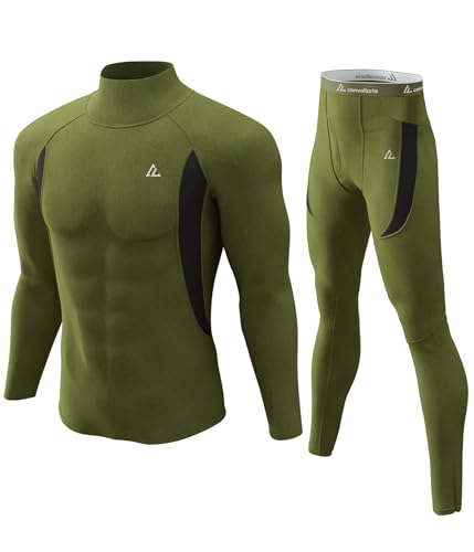 Image of CL convallaria Thermal Underwear Long Johns Set Mens Winter Gift Hunting Gear Sport Base Layer Bottom Top