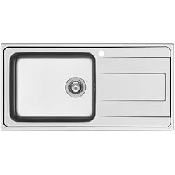 Fregadero Schock Schock Wave D100LSX - Fregadero de acero inoxidable (100 x 50 x 20 cm)