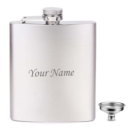 Image of Celebr8 Hip Flask for Liquor Stainless Steel | Customized Name Engraved Whiskey Vodka Alcohol Pocket Bottle | Friendship Day Gifts | Friendship Day Present | Gift for Best Friend /Boyfriend /Husband