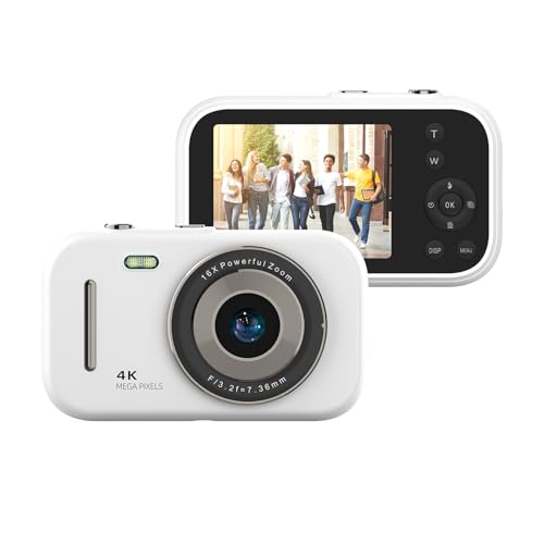 Appareil photo numérique 4K compact de 48 Mp avec zoom 16x et grand écran IPS