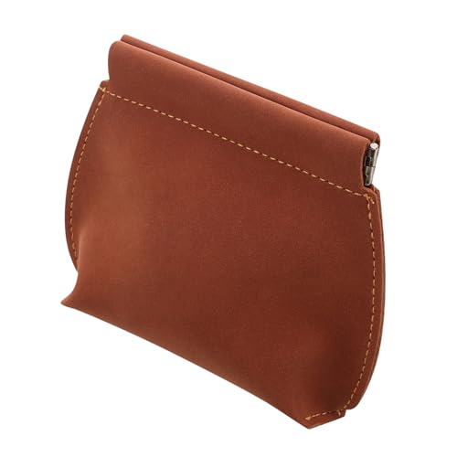 PartyKindom Men's Wallet Change Pocket Retro Coin Pouch Automatic Closing Pu Leather Wallet