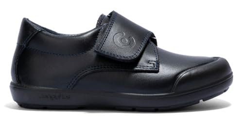 Conguitos Zapato Colegial Lavable Velcro Zapatos de Cordones Derby, Niños, Azul (Marino 2), 32 EU (13 UK)
