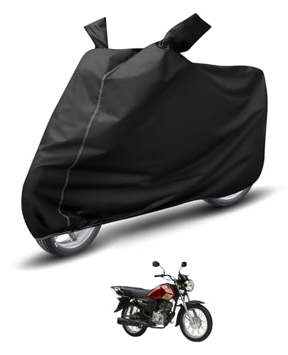Image of Auto Hub Waterproof Bike Cover Compatible with Yamaha Crux S Dustproof, UV Protection Two Wheeler Bike Crux S Cover - Black