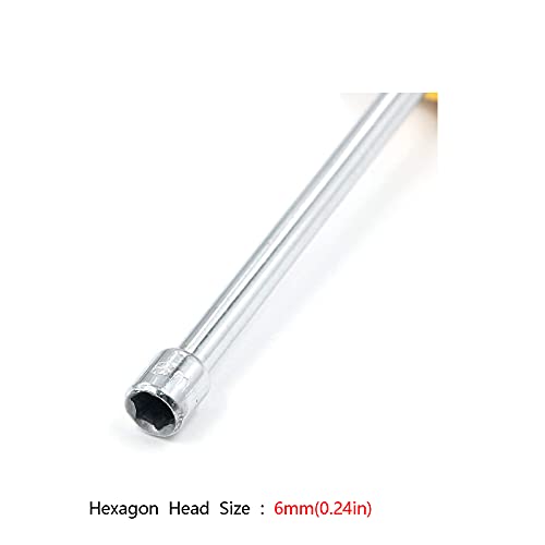 Antrader 6Mm Nut Driver, High-Carbon Steel Hex Nut Key Hand Tool Screwdriver #TOP2