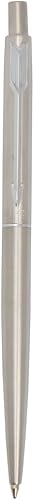 Parker Moments Classic - Bolígrafo de acero inoxidable con acabado cromado (plateado)
