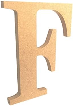 MDF Letter 6" / 15m Height Raw 9mm 3/8" thick (PLYBOX BASICS COLLECTION ) Wooden Letters and Numbers for Art Crafts, Party, Bar, Lettering, Quotes, Signs, Single Piece (O)