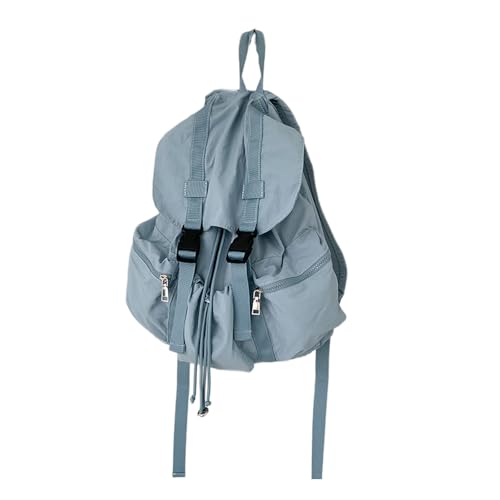 Mochila de gran capacidad con compartimento para laptop de adolescentes y lona de nailon impermeable