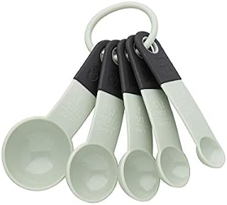 KitchenAid KE057OHPIA Classic Measuring Spoons, Set of 5, Pistachio/Black
