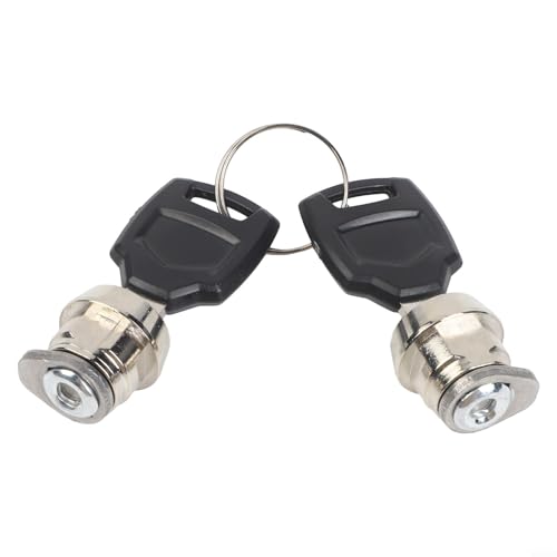 Motorcycle Top Box Lock Cylinder Key Kit With 2 Keys, Metal Luggage Trunk Storage Accessory For Secure Bike Storage