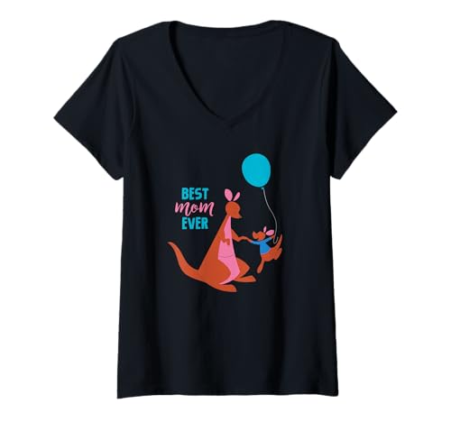 Disney Winnie the Pooh T-shirt col V femme coton imprimé original