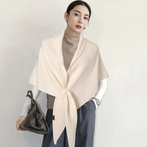 Gettoreach Women's Solid Color Shawl, Women's Spring and Summer All-Match Triangle Scarf Stay Warm, Chic and Light2