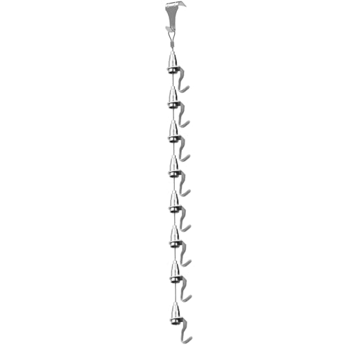 Image of One Wire for 8 Frame Hanging System, 10FT Stainless Steel Wire with 8 Pcs Adjustable Picture Rail Molding Hanger