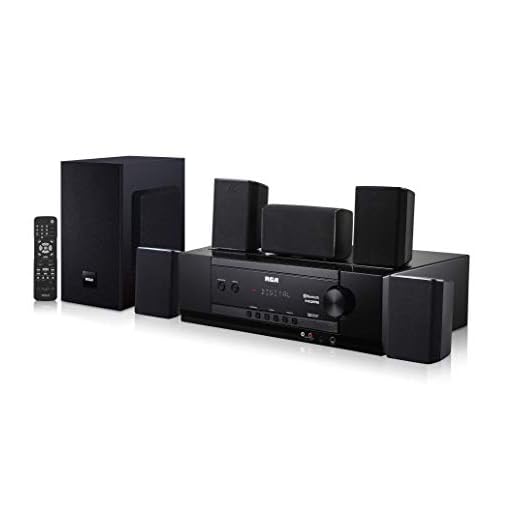 RCA (RT2781HB U) 1000-Watt Audio Receiver Home Theater System - Digital 5.1 Surround Sound & AM/FM Tuner, (Bluetooth and USB Playback)