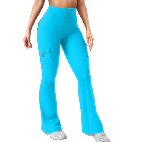 Pantalon cargo entraînement femme XL élastique bleu marine