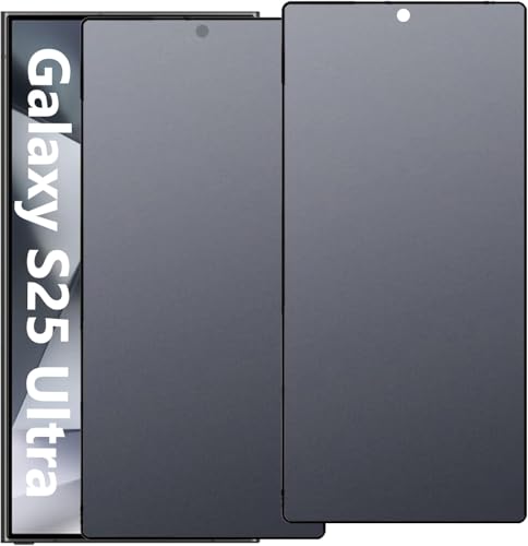 MATTE Privacy Screen Protector for Galaxy S25 Ultra 2 Pack Matte Anti-glare (NOT A Temepred Glass) 9H Hardness Anti-Reflecting Ceramic Guard (Galaxy S25 Ultra)
