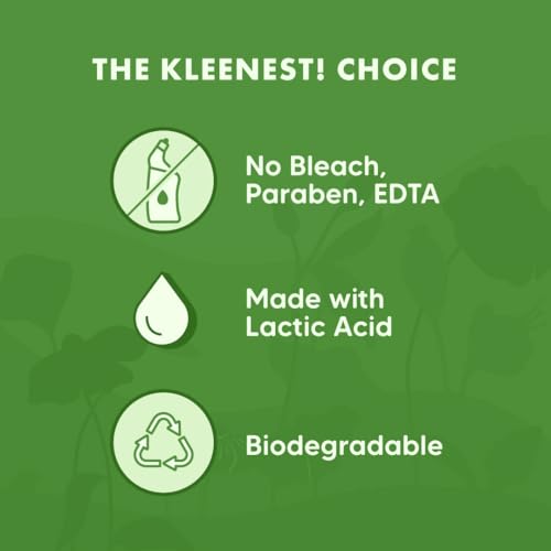 Kleenest Bathroom & Toilet Cleaner Combo | Plant-Based Cleaning Liquid | Zero Bleach Formula | Rose Fragrance | Limescale & Stain Remover | Safe for Daily Use – 1L Each