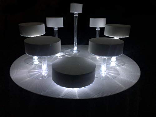 Crafts Central Wedding Cake Stand Eight Tier With LED Lights (Without Fountain)