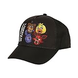 Five Nights At Freddy's Character Heads Youth Brown Traditional Adjustable Baseball Cap