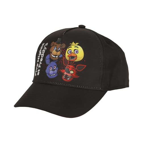 Five Nights At Freddys Character Heads Youth Brown Traditional Adjustable Baseball Cap