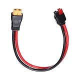 sourcing map Cavo di prolunga XT60 da 600 V CC, XT60 femmina a connettore a batteria unipolare rosso e nero cavo connettore per batteria RC pannello solare portatile centrale elettrica