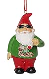 Gnometastic Smoking Let's Get Baked Gnome Ornament - Inappropriate Funny Christmas Ornaments for Adults, Stocking Stuffers & White Elephant Gifts for Adults, 3.5 Inch