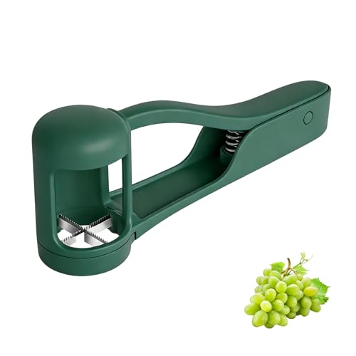 Traubenschneider Weintrauben Schneider Traubenschneider für Kleinkinder Tomatenschneider Obstschneider Edelstahl Trauben Schneider Erdbeerschneider Viertelschneider Küchengadgets für Gemüse Salat