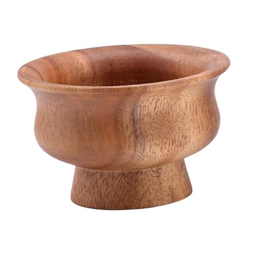 Gcljlmy Ciotola Potpourri, ciotola con base in legno, multifunzionale, frutta con texture delicata, ciotola in legno per soggiorno, casa, decorativa (piccola)