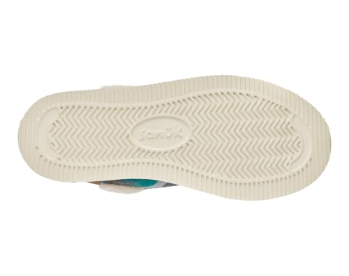 Image of Sanuk Womens Cozy Vibe Southwest Slippers | Indoor & Outdoor Slippers for Women | Shearling Line Fall House Shoes