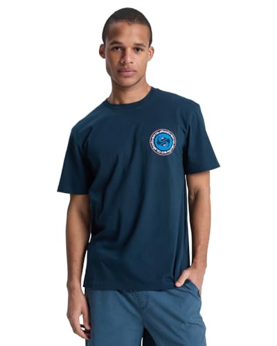 T-Shirt Quiksilver EV Duality Manches Courtes Bleu pour les Journées d'Été