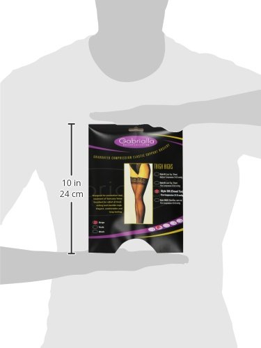 Image of GABRIALLA Graduated Microfiber Compression Thigh High Stockings (25-35 mmHg) H-306 2 Pack