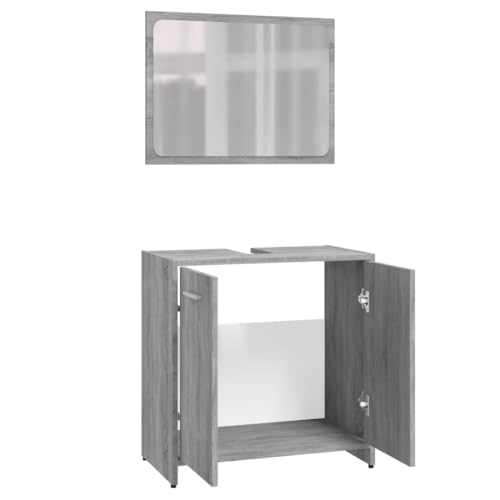 Muebles de baño de alta calidad en madera Sonoma gris para un diseño exclusivo 7