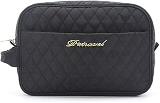 Tuscall Travel Toiletry Bag Waterproof Wash Bag Portable Makeup Cosmetic Organizer Unisex for Vacation Camping Trip (Black)