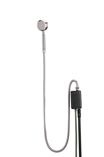 New Direction Tackle Dusche für Wasserpumpe | Mobile Dusche | Campingdusche | Edelstahl Duschkopf mit Filter