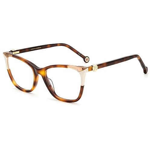 Catálogo de Monturas de gafas para Mujer al mejor precio. 50 Carolina Herrera CH 0057 Montura de gafas Cat Eye para Mujer, 53 mm, color Havana Ivory