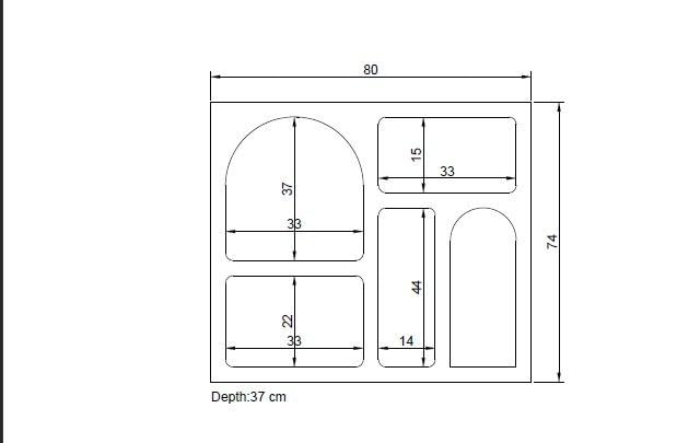 Consola elegante para problemas de espacio en el salón con estructura sólida 4