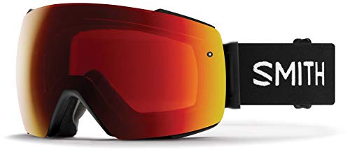 SMITH I/O MAG Snow Goggle - Black | Chromapop Sun Red Mirror + Extra Lens