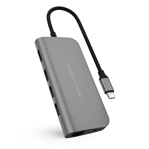 Image of Hyperdrive Power 9-in-1 USB C HUB Space Grey