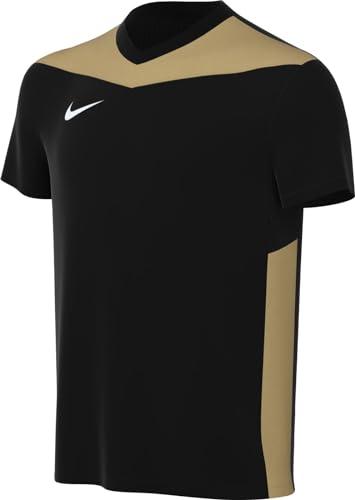 Nike Mixte Enfant Short Sleeve Top Y NK DF Prk Drb Iv JSY SS, Black/Jersey Gold/White, FD7438-011, M