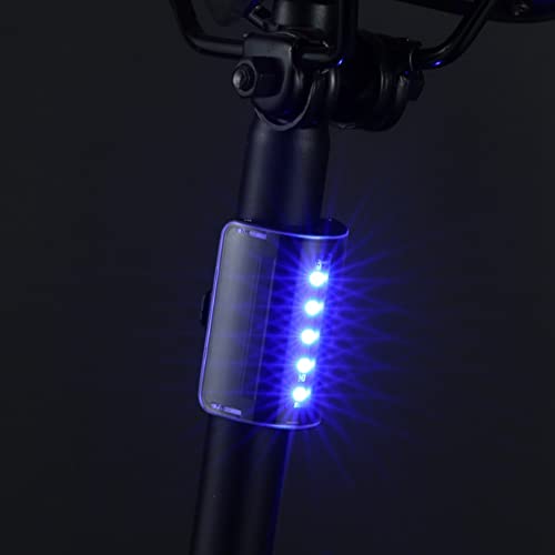 SEADEAR Bike Tail Light, Touch Switch Ultra Bright LED Light Daylight Visible Bicycle LED Rear Light Waterproof Bicycle Rear Lights USB Rechargeable Night Riding Warning Light Blue
