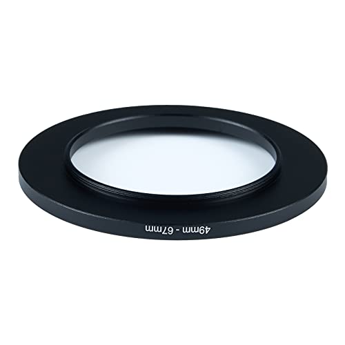 Image of 49mm to 67mm Step-Up Ring Filter Adapter for All Brands UV ND CPL Metal Ring Step-Up Rings Adapter Filter (49mm-67mm)