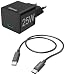 Produktbild Hama Schnellladegerät, mit USB C Ladekabel (Set, Ladeadapter 25 Watt, USB Schnellladegerät, mit PD 3.0, Quick Charge, Kabel USB C auf USB C, USB C Ladegerät, schnellladen, klein, 1,5m Kabel) schwarz