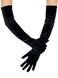 Longs gants de velours : 96 % polyester + 4 % Spandex. La texture douce et lisse permet un port confortable, , tandis que le tissu de velours confère un air d'élégance luxueuse à votre look général.