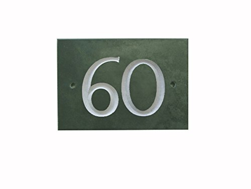 Green Slate House Number (1-99) (No 60)