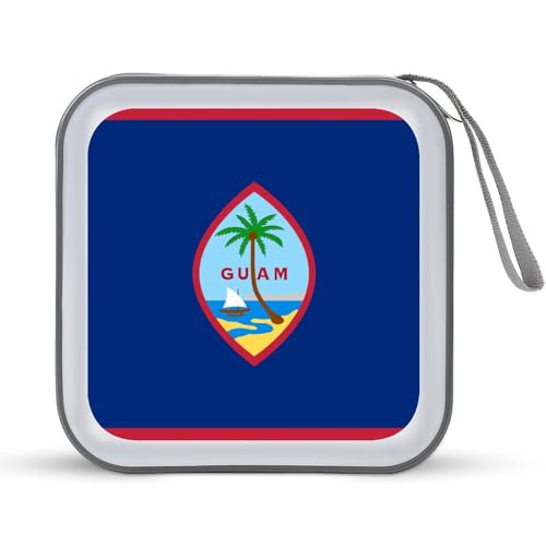 Guam Flag CD Case DVD Storage Case Portable