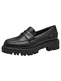 Tamaris Damen Slipper Blockabsatz Vegan; Black MATT, EU 37